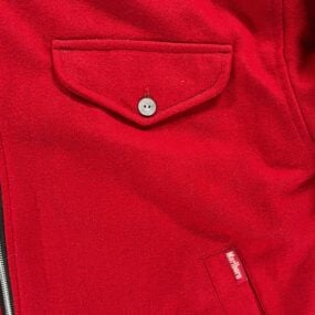 Vintage Marlboro Jacket Adult EXTRA LARGE Red Black Wool Nylon Reversible 90s