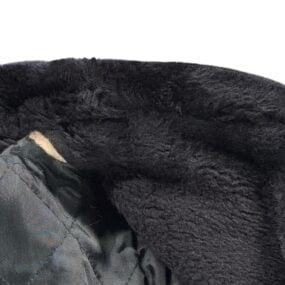 Vintage Towncraft Coat Adult MEDIUM Black JC Penney Faux Fur Collar USA 60s