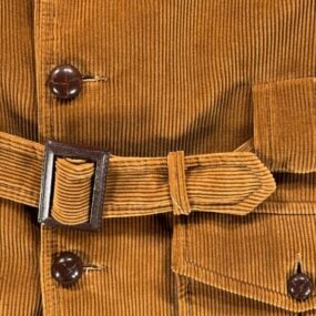 Vintage Envoy Jacket Adult MEDIUM Brown Corduroy NOW Coat Sherpa Belted 60s