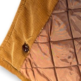 Vintage Envoy Jacket Adult MEDIUM Brown Corduroy NOW Coat Sherpa Belted 60s