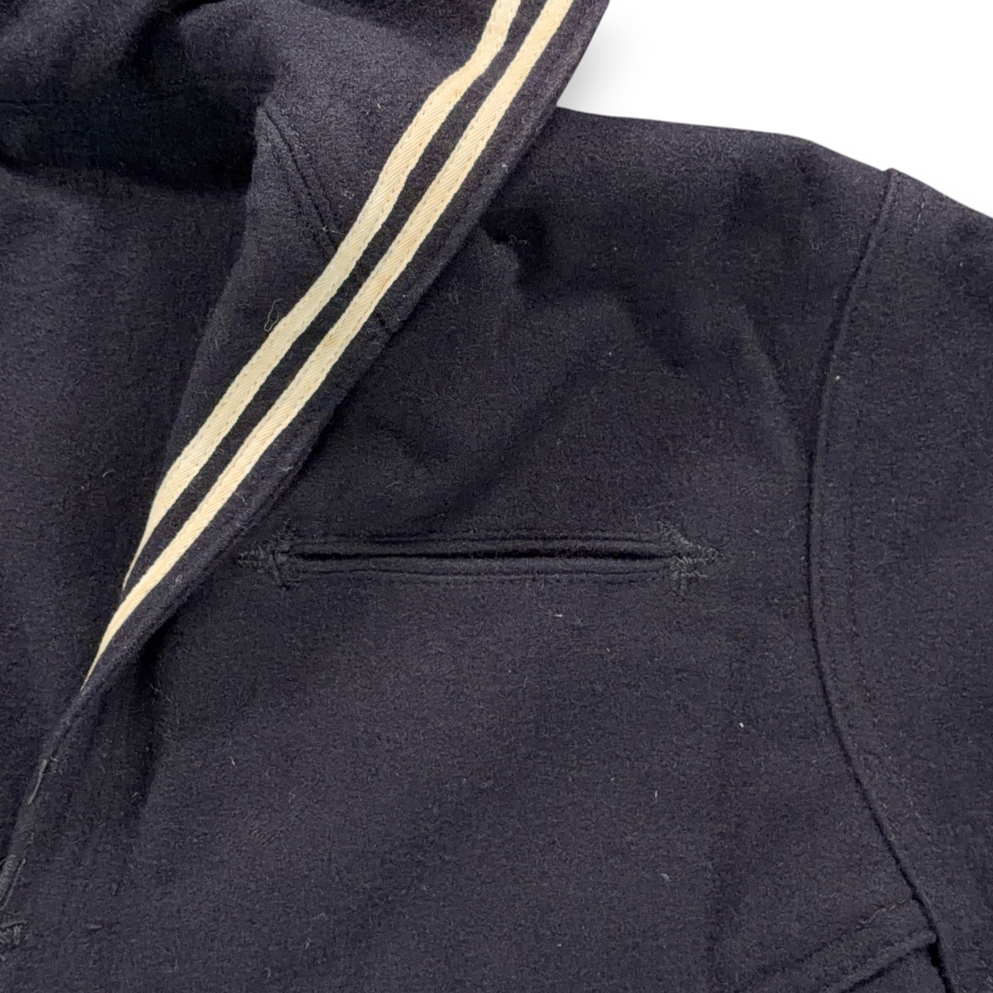 Vintage Sailor Shirt Boys MEDIUM Black Middy Crackerjack Uniform US Navy 40s-3 Vintage Sailor Shirt Boys MEDIUM Black Middy Crackerjack Uniform US Navy 40s