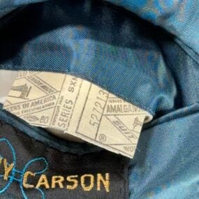 Vintage Johnny Carson Jacket Adult MEDIUM Blue Leisure Elbow Patch USA 70s