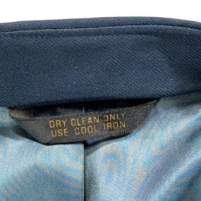 Vintage Johnny Carson Jacket Adult MEDIUM Blue Leisure Elbow Patch USA 70s