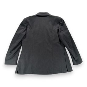 Vintage Nulook Jacket Adult LARGE Black Ribbed Polyester Disco Blazer 70s