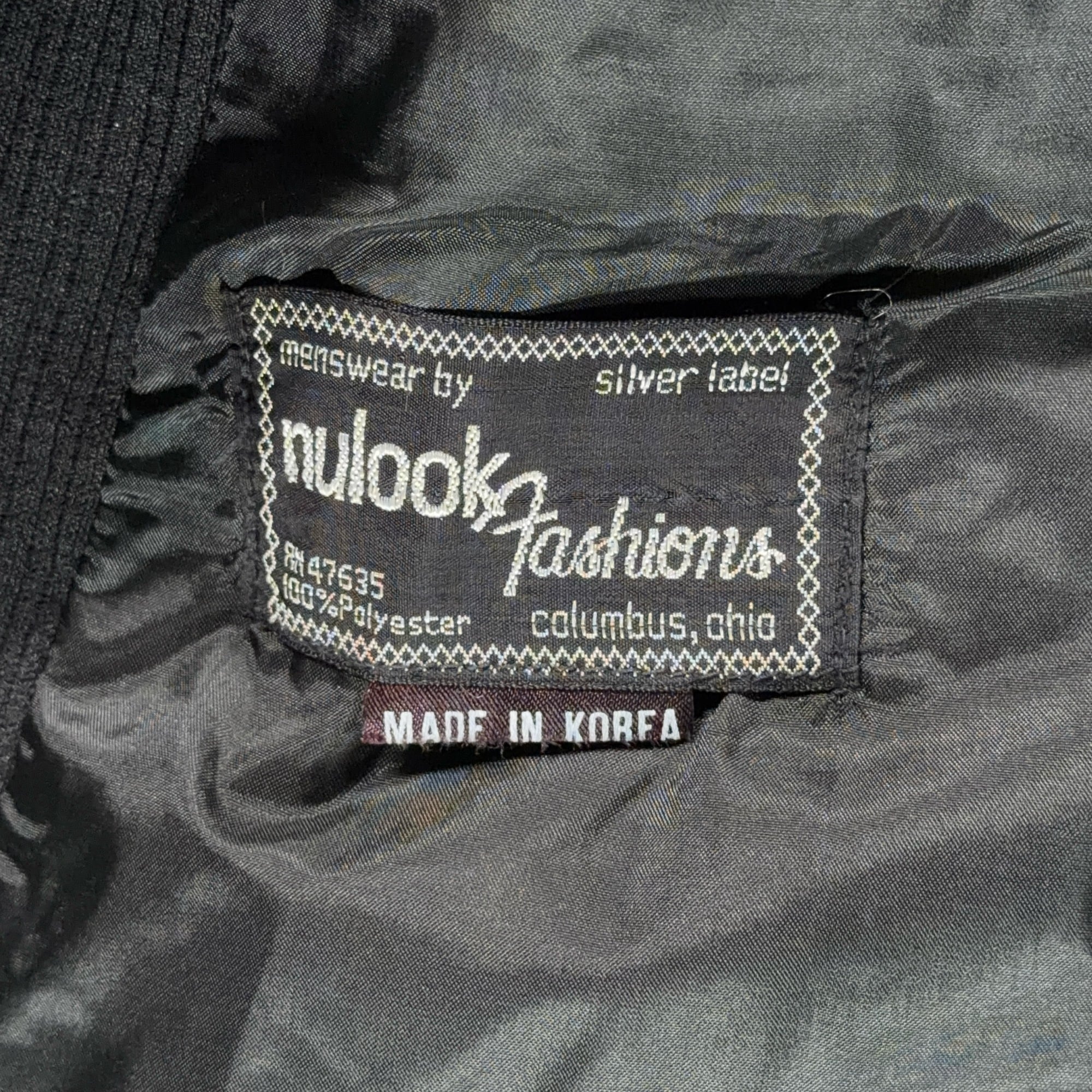 Vintage Nulook Jacket Adult LARGE Black Ribbed Polyester Disco Blazer 70s-5 Vintage Nulook Jacket Adult LARGE Black Ribbed Polyester Disco Blazer 70s