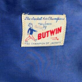 Vintage Butwin Varsity Jacket Adult MEDIUM Blue Aviation Fraternity ISU USA 60s