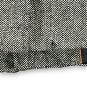 Bachrach Coat Adult EXTRA LARGE Gray Herringbone Wool Cashmere Topcoat Luxury
