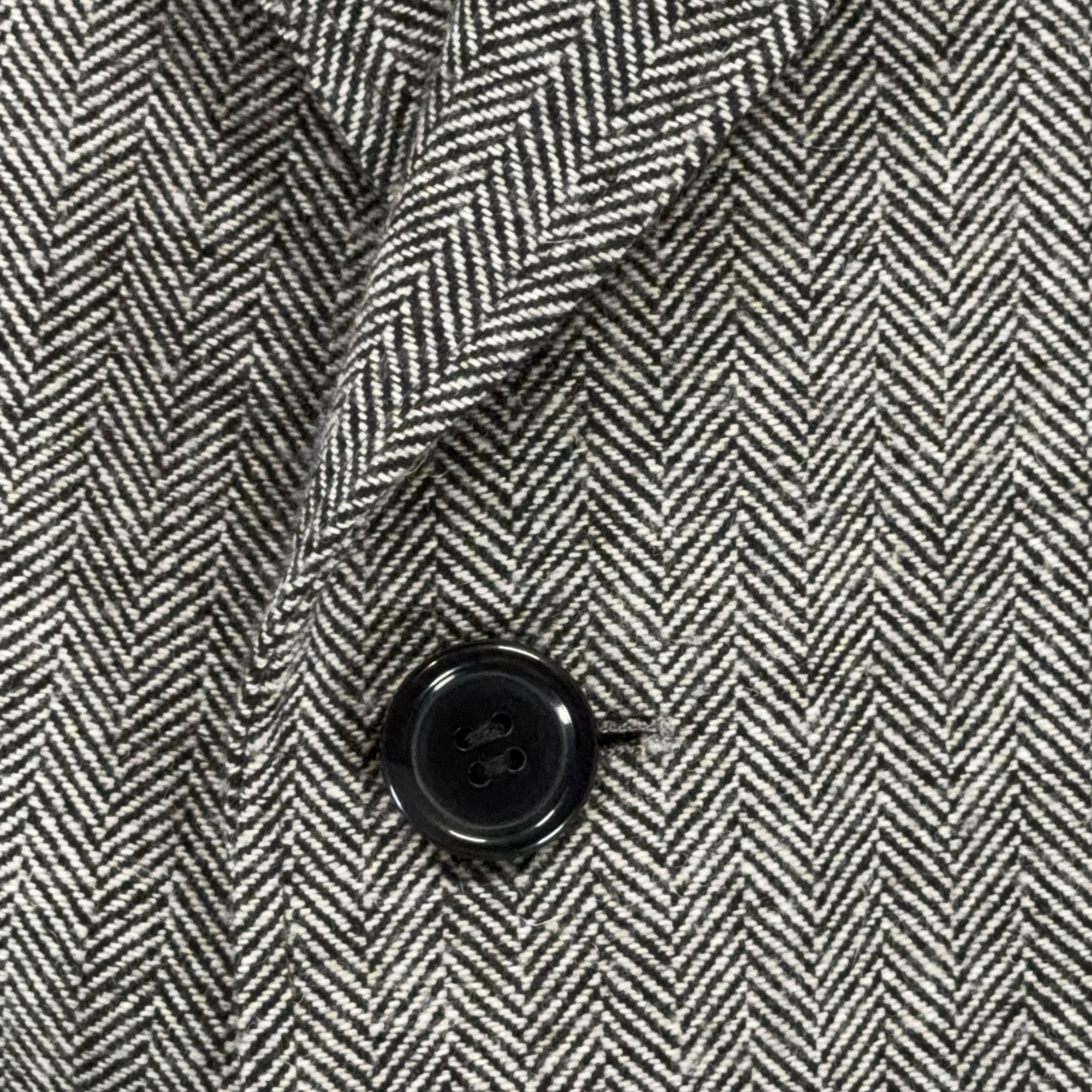Bachrach Coat Adult EXTRA LARGE Gray Herringbone Wool Cashmere Topcoat Luxury-8 Bachrach Coat Adult EXTRA LARGE Gray Herringbone Wool Cashmere Topcoat Luxury