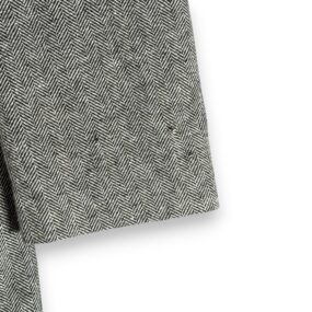 Bachrach Coat Adult EXTRA LARGE Gray Herringbone Wool Cashmere Topcoat Luxury