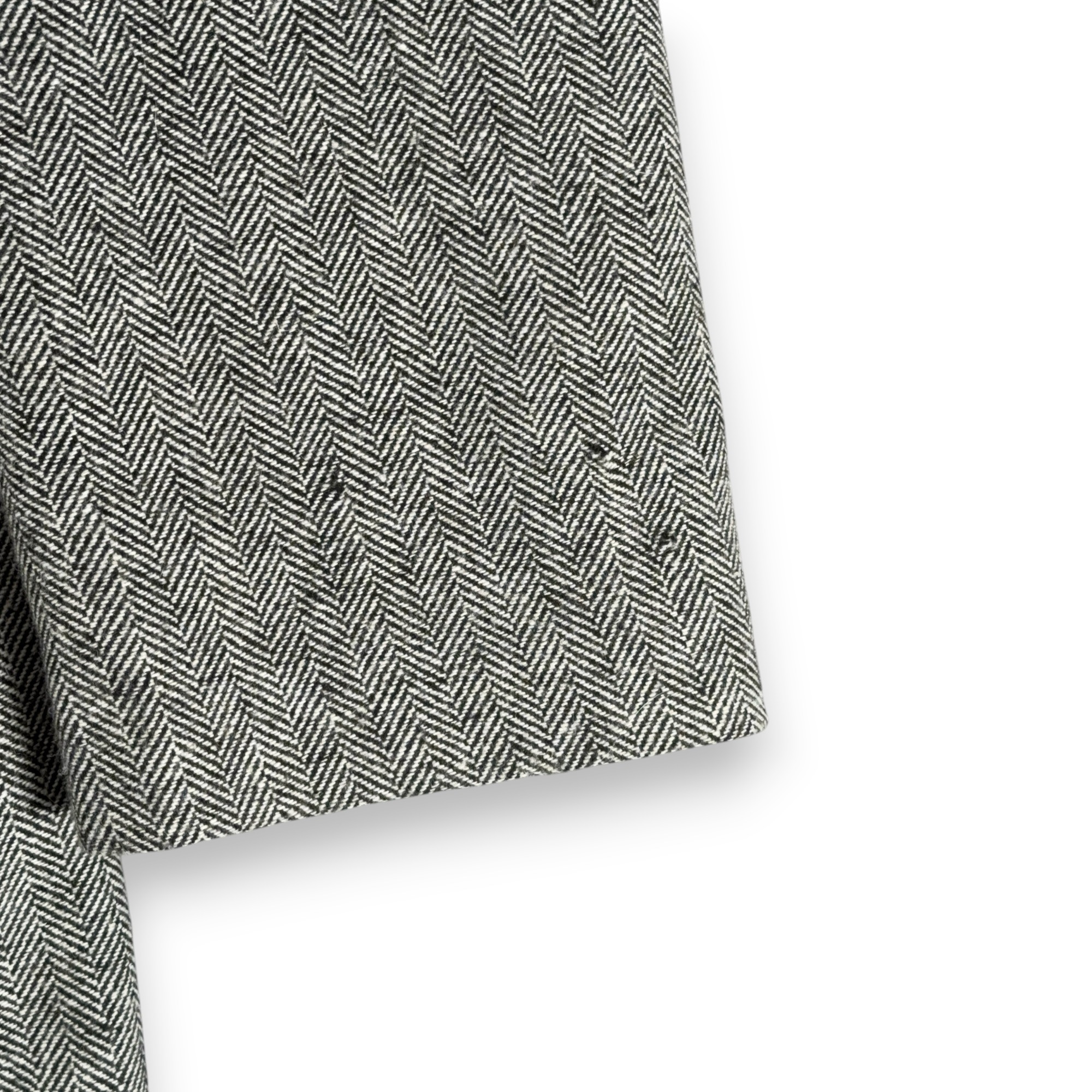 Bachrach Coat Adult EXTRA LARGE Gray Herringbone Wool Cashmere Topcoat Luxury-9 Bachrach Coat Adult EXTRA LARGE Gray Herringbone Wool Cashmere Topcoat Luxury