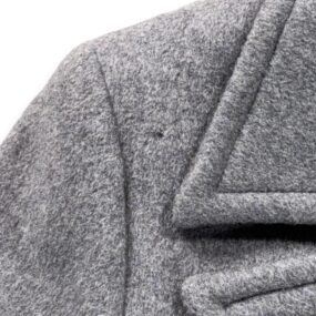 Vintage Pendleton Coat Womens LARGE Gray Virgin Wool Maxi Belted Topcoat USA 70s