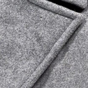 Vintage Pendleton Coat Womens LARGE Gray Virgin Wool Maxi Belted Topcoat USA 70s