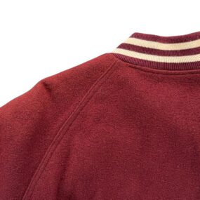 Vintage Holloway Varsity Jacket Adult Extra Large Red Wool Rowing Patch USA 80s