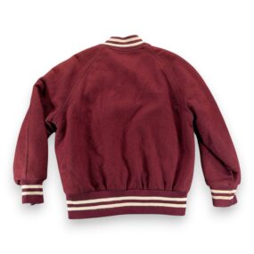 Vintage Holloway Varsity Jacket Adult Extra Large Red Wool Rowing Patch USA 80s