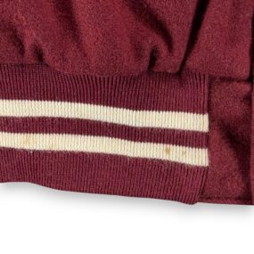 Vintage Holloway Varsity Jacket Adult Extra Large Red Wool Rowing Patch USA 80s