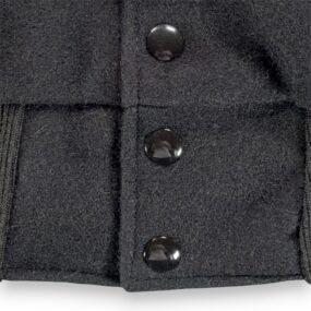 Vintage Varsity Jacket Adult Medium Black Wool Vinyl Bomber Letterman USA 90s