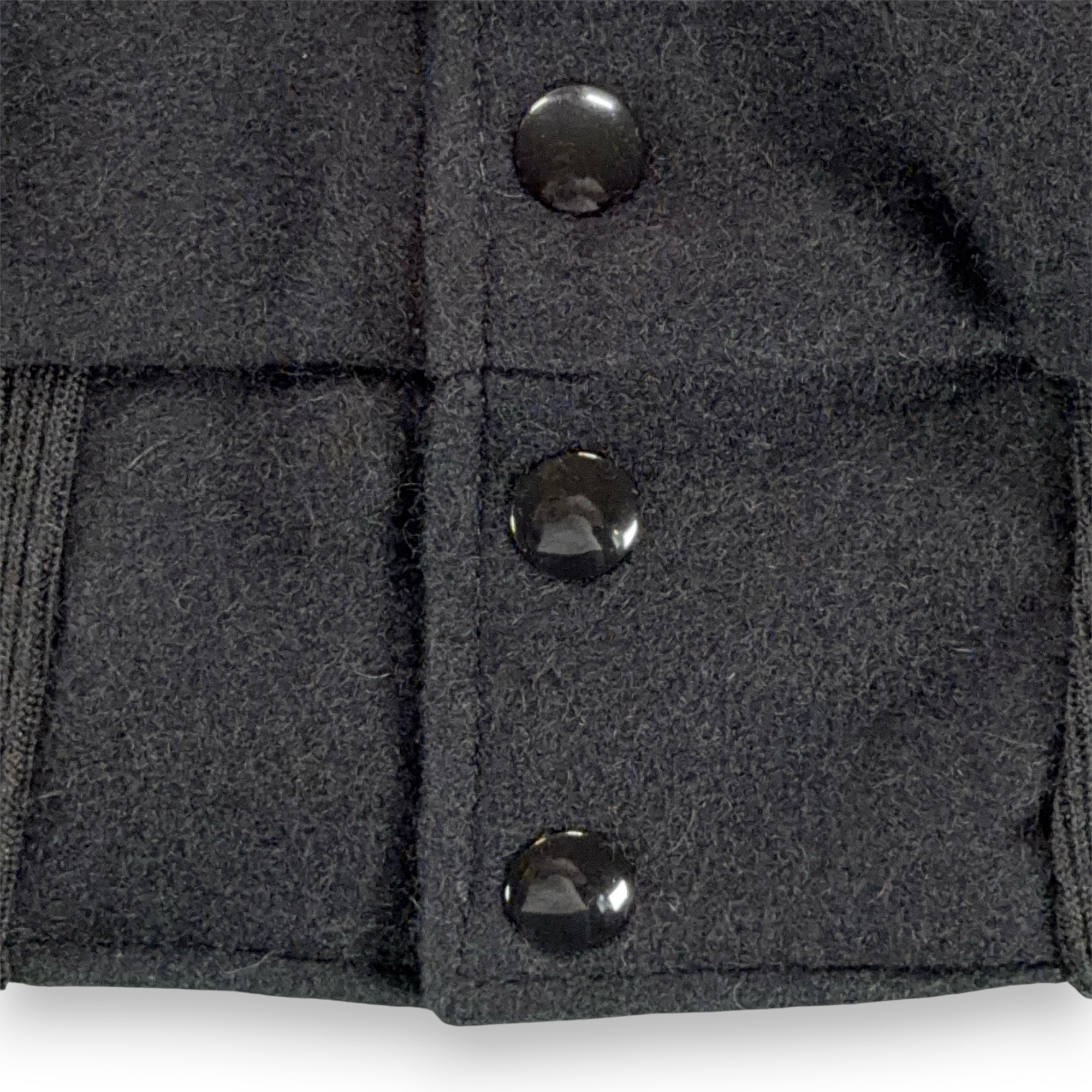 Vintage Varsity Jacket Adult Medium Black Wool Vinyl Bomber Letterman USA 90s-8 Vintage Varsity Jacket Adult Medium Black Wool Vinyl Bomber Letterman USA 90s