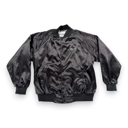Vintage Cowboy Jacket Adult Large Black Posse Square Dancers Satin Bomber US 80s-2 Vintage Cowboy Jacket Adult Large Black Posse Square Dancers Satin Bomber US 80s