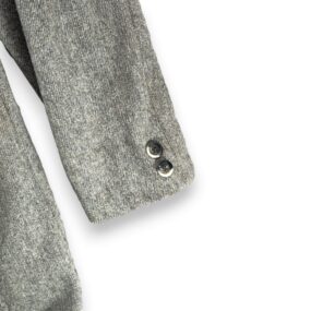 Vintage Great Western Coat Adult Large 42 Gray Wool Double Breasted Cowboy 80s