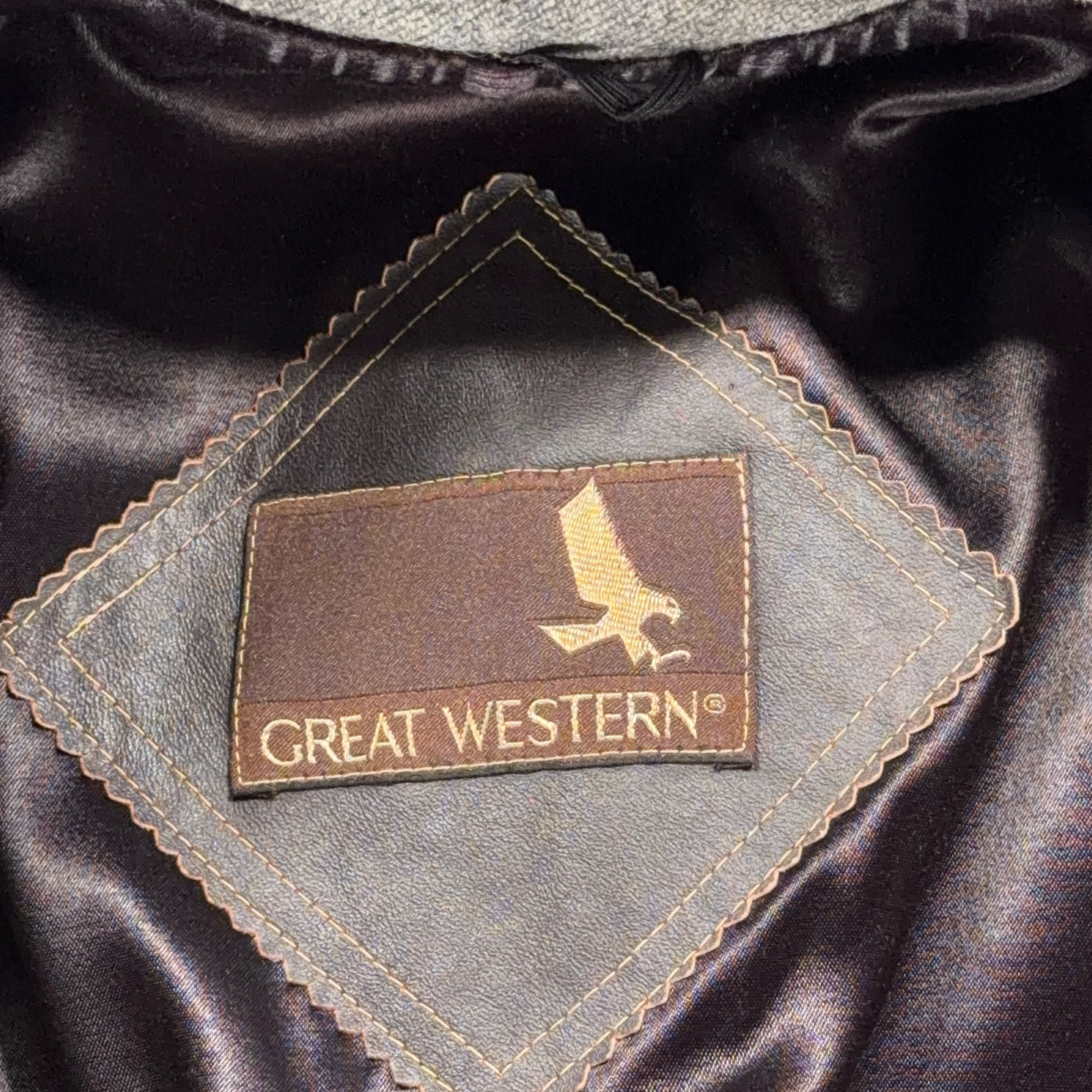 Vintage Great Western Coat Adult Large 42 Gray Wool Double Breasted Cowboy 80s-5 Vintage Great Western Coat Adult Large 42 Gray Wool Double Breasted Cowboy 80s