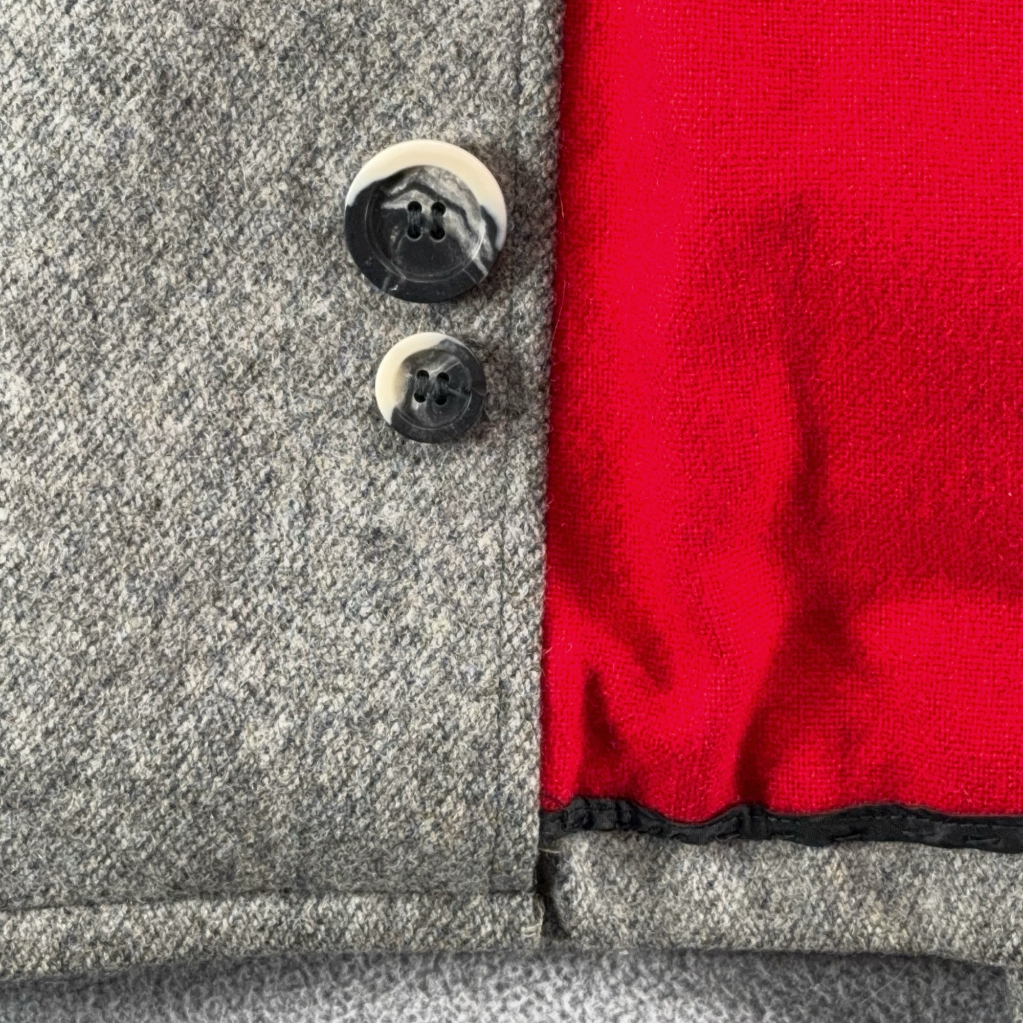 Vintage Great Western Coat Adult Large 42 Gray Wool Double Breasted Cowboy 80s-6 Vintage Great Western Coat Adult Large 42 Gray Wool Double Breasted Cowboy 80s