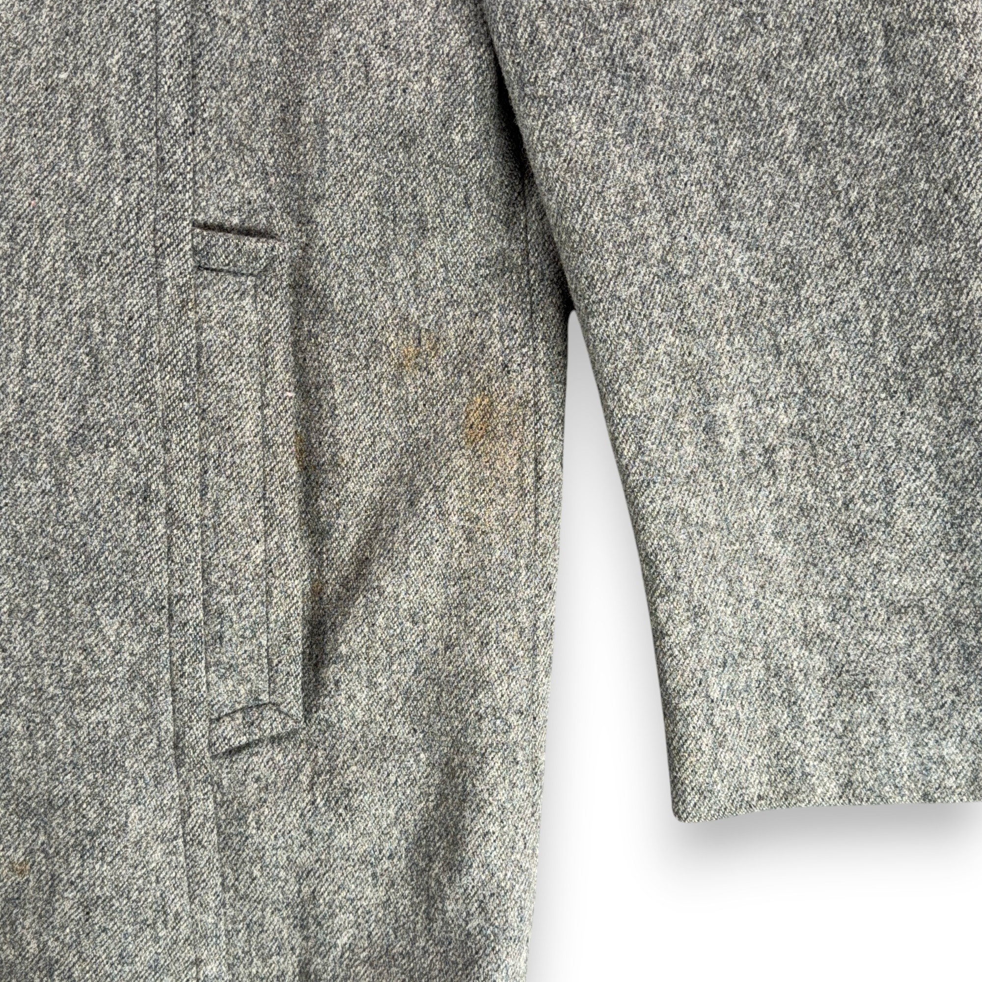 Vintage Great Western Coat Adult Large 42 Gray Wool Double Breasted Cowboy 80s-9 Vintage Great Western Coat Adult Large 42 Gray Wool Double Breasted Cowboy 80s