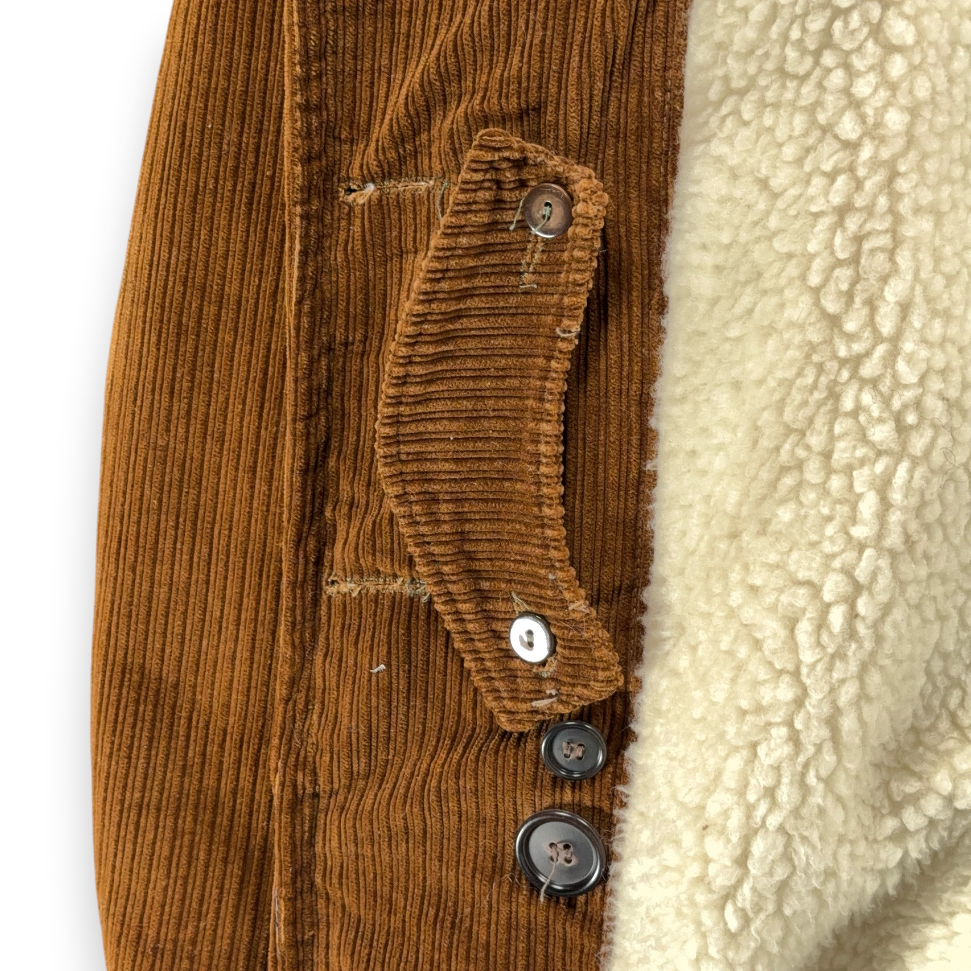 Vintage McGregor Jacket Adult Large Brown Corduroy Sherpa Lined Union USA 70s-8 Vintage McGregor Jacket Adult Large Brown Corduroy Sherpa Lined Union USA 70s