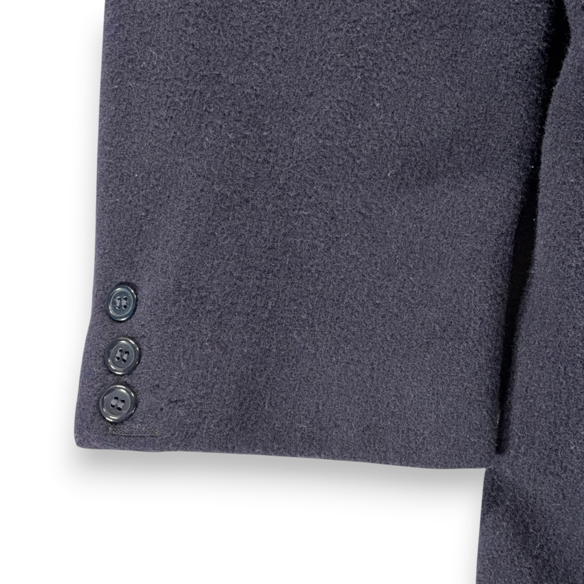 Vintage di Benedetto Coat Adult LARGE Blue Cashmere Wool Satin Long Italy 90s-11 Vintage di Benedetto Coat Adult LARGE Blue Cashmere Wool Satin Long Italy 90s
