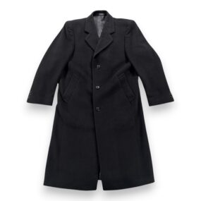 Silver Cloud Coat Adult MEDIUM 38 R Black Wool Cashmere Blend Satin Lined Long