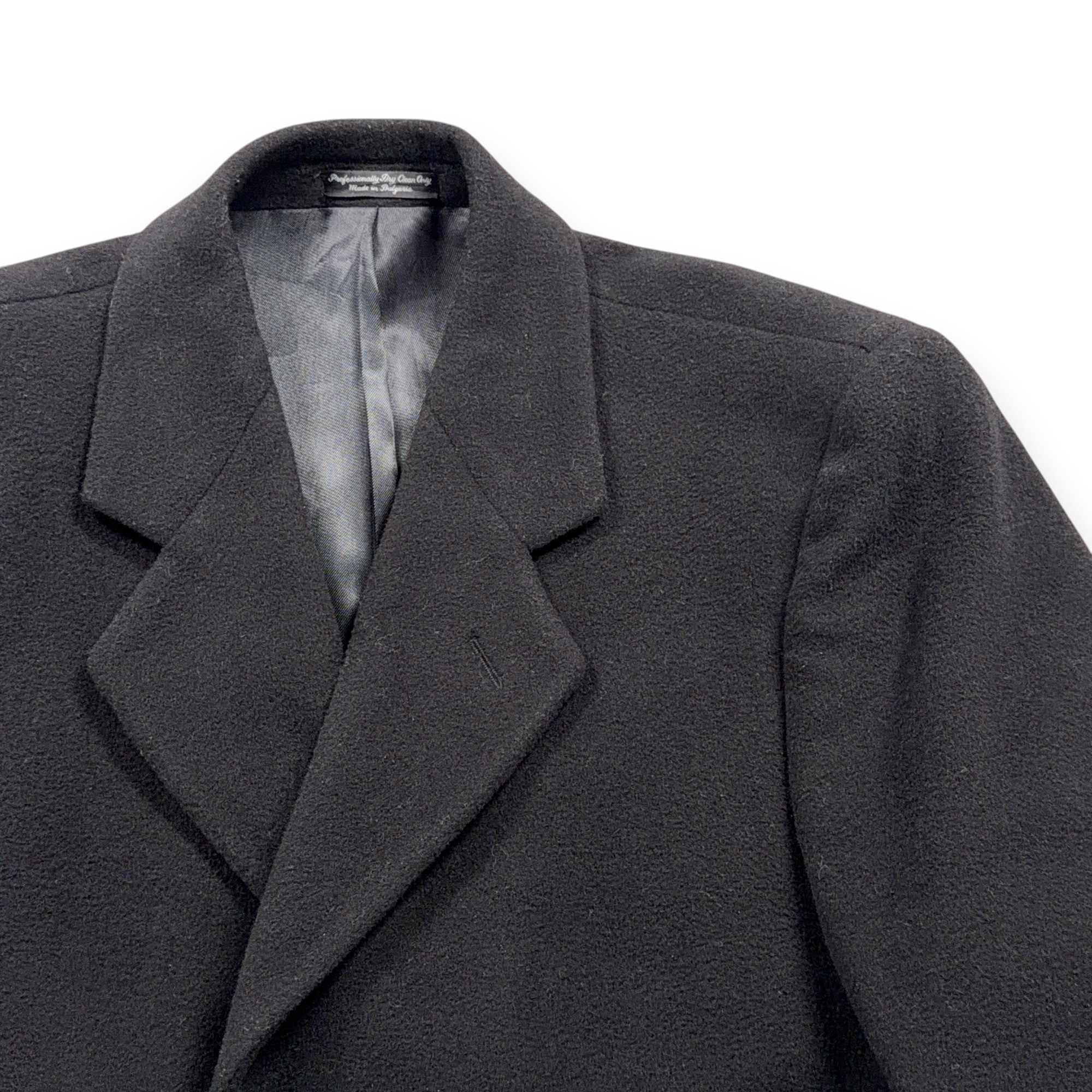 Silver Cloud Coat Adult MEDIUM 38 R Black Wool Cashmere Blend Satin Lined Long-2 Silver Cloud Coat Adult MEDIUM 38 R Black Wool Cashmere Blend Satin Lined Long