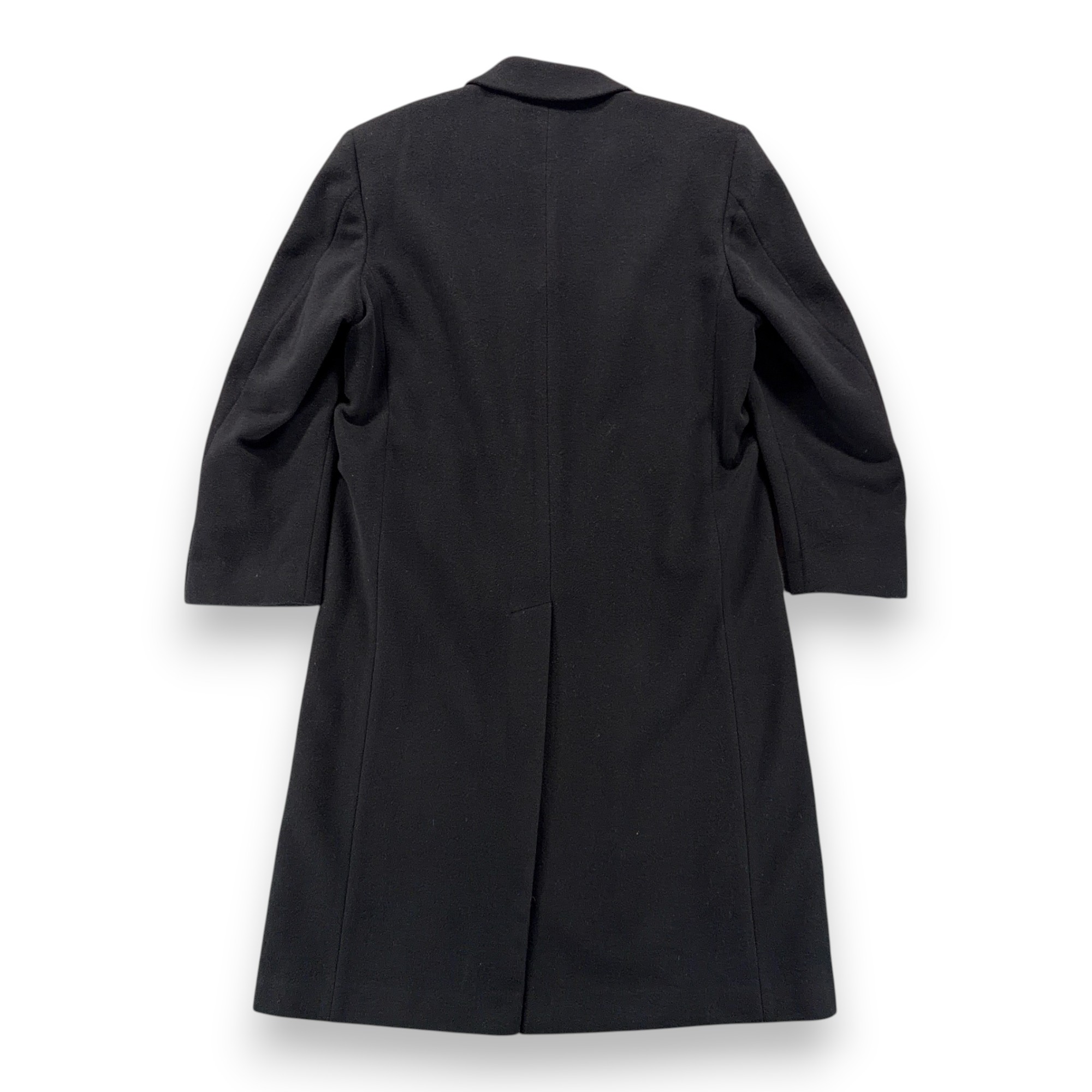 Silver Cloud Coat Adult MEDIUM 38 R Black Wool Cashmere Blend Satin Lined Long-3 Silver Cloud Coat Adult MEDIUM 38 R Black Wool Cashmere Blend Satin Lined Long