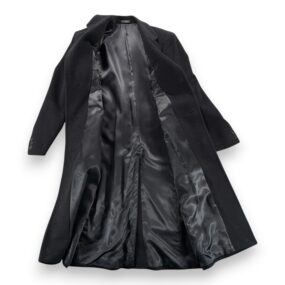 Silver Cloud Coat Adult MEDIUM 38 R Black Wool Cashmere Blend Satin Lined Long