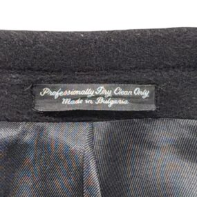 Silver Cloud Coat Adult MEDIUM 38 R Black Wool Cashmere Blend Satin Lined Long