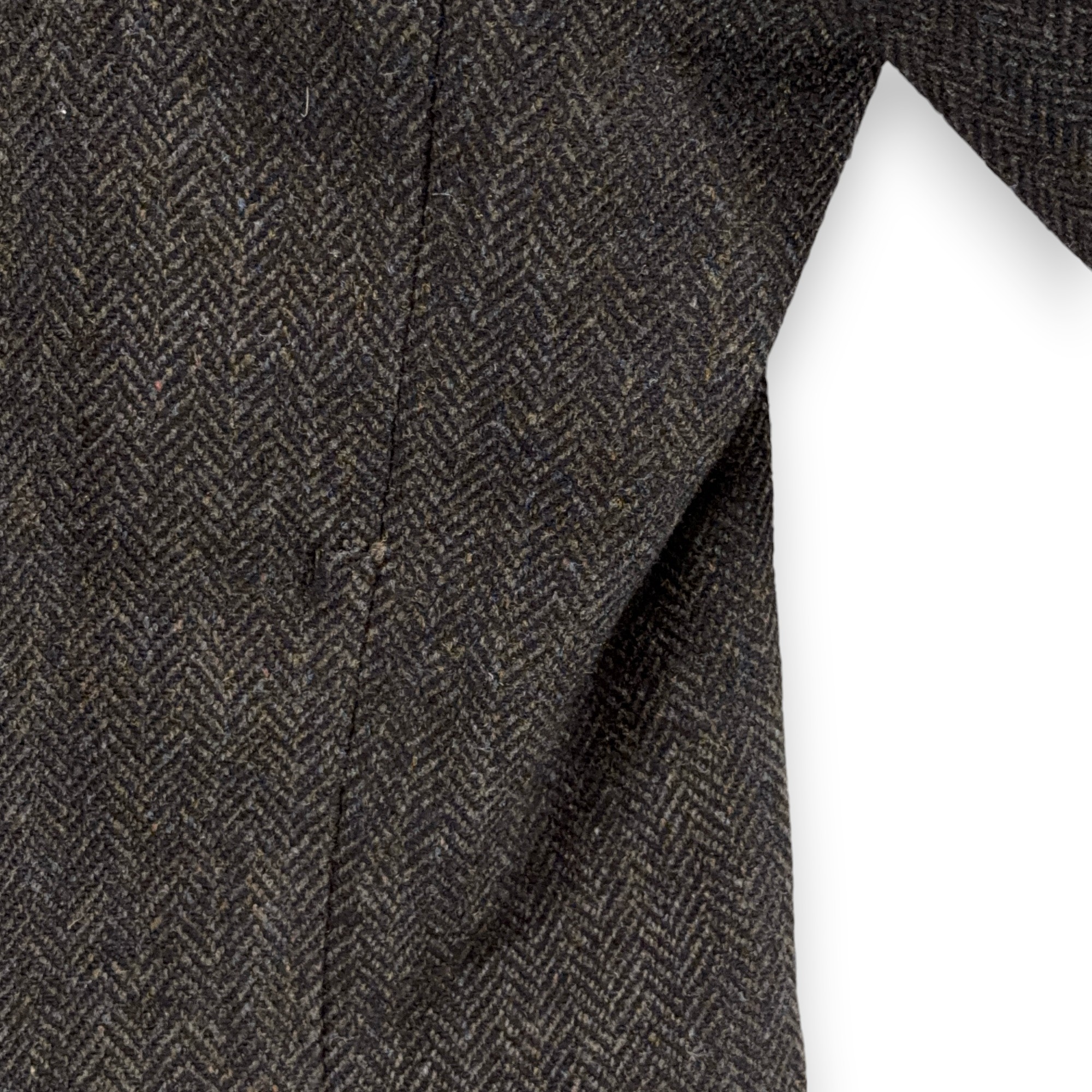 Vintage Anderson Little Coat Adult LARGE Gray Herringbone Wool Long USA 60s-13 Vintage Anderson Little Coat Adult LARGE Gray Herringbone Wool Long USA 60s