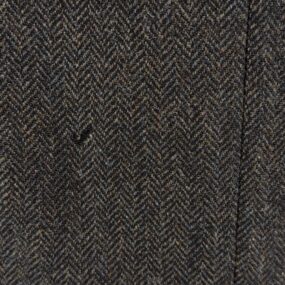 Vintage Anderson Little Coat Adult LARGE Gray Herringbone Wool Long USA 60s