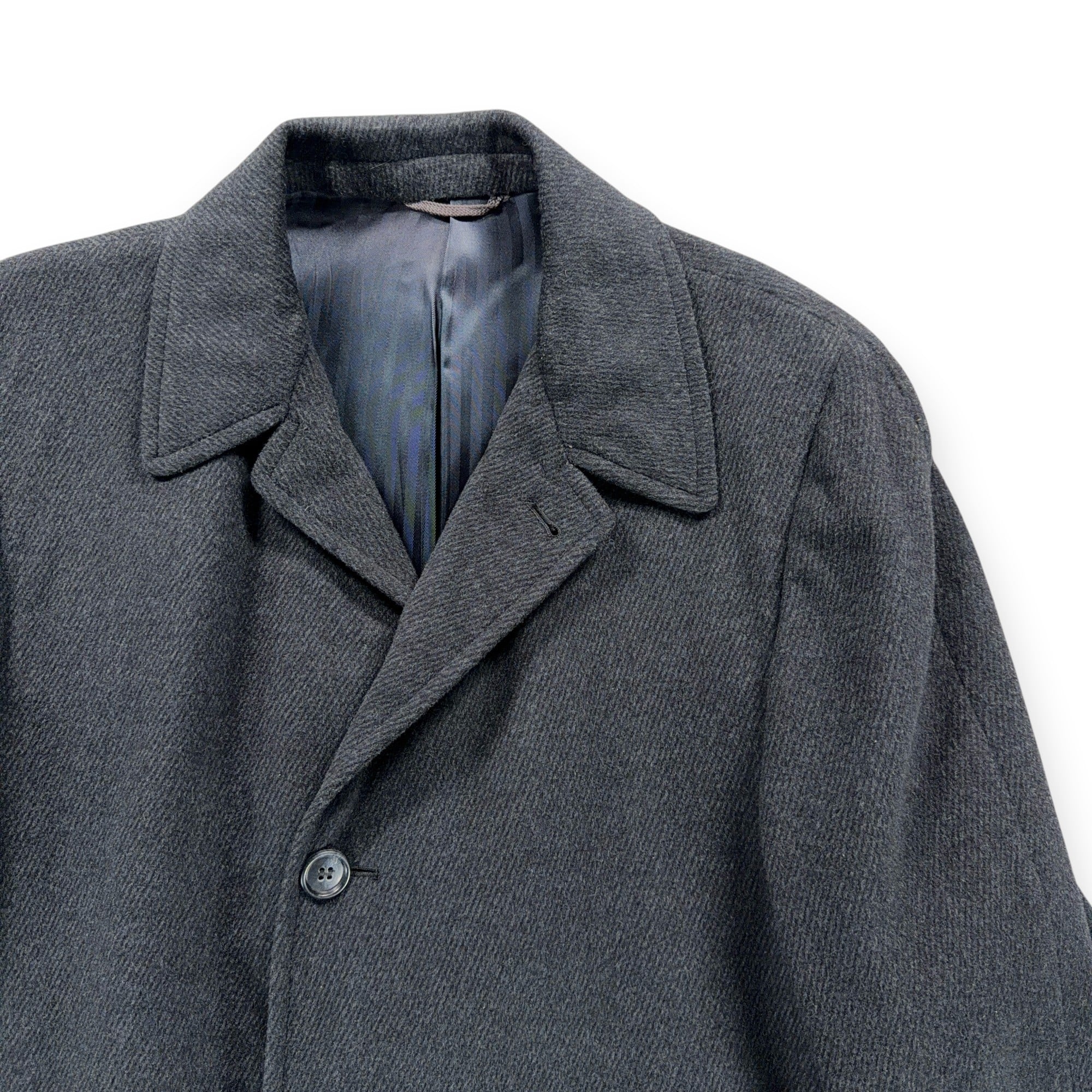 Vintage Colony Clothes Coat Adult LARGE Gray Striped Meis Terre Haute USA 60s-2 Vintage Colony Clothes Coat Adult LARGE Gray Striped Meis Terre Haute USA 60s