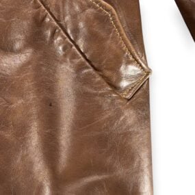 Vintage Puritan Coat Adult MEDIUM Brown Leather Belted Spy Car Coat Belted 70s