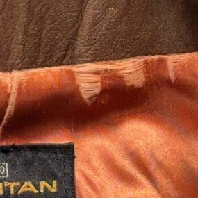 Vintage Puritan Coat Adult MEDIUM Brown Leather Belted Spy Car Coat Belted 70s