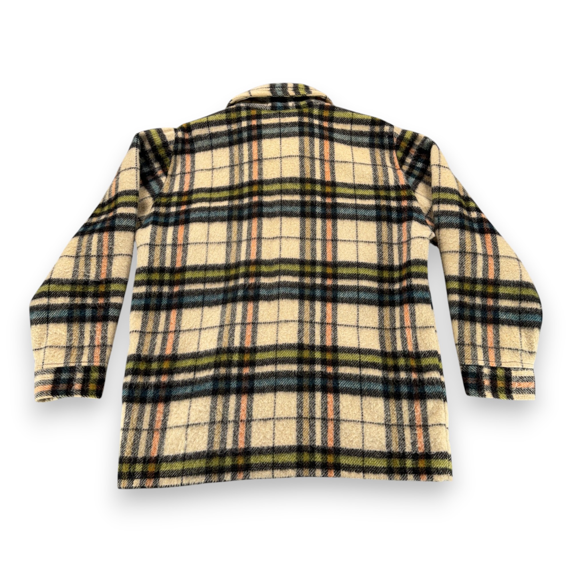 Vintage Canadian Camper Shirt Shirt Adult LARGE Brown Plaid Wool Mohair Coat 60s-3 Vintage Canadian Camper Shirt Shirt Adult LARGE Brown Plaid Wool Mohair Coat 60s