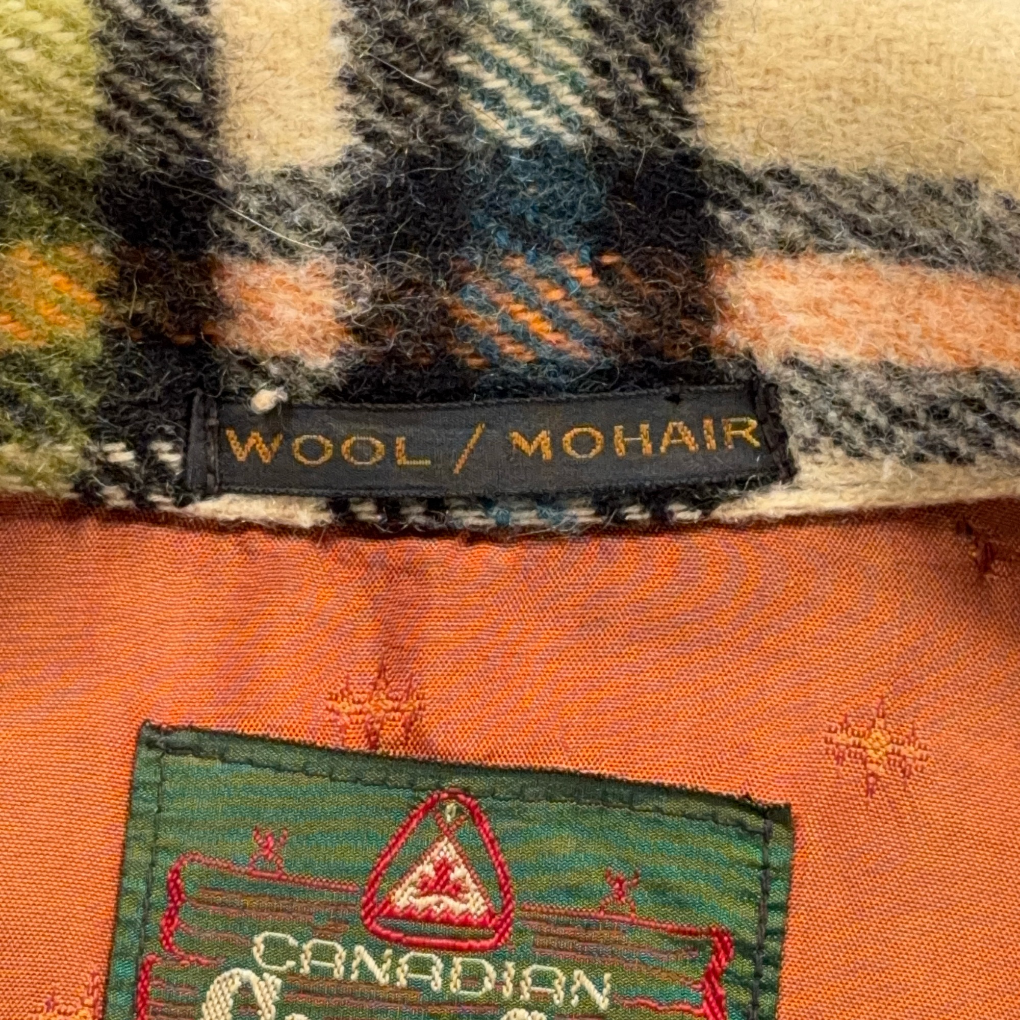 Vintage Canadian Camper Shirt Shirt Adult LARGE Brown Plaid Wool Mohair Coat 60s-6 Vintage Canadian Camper Shirt Shirt Adult LARGE Brown Plaid Wool Mohair Coat 60s