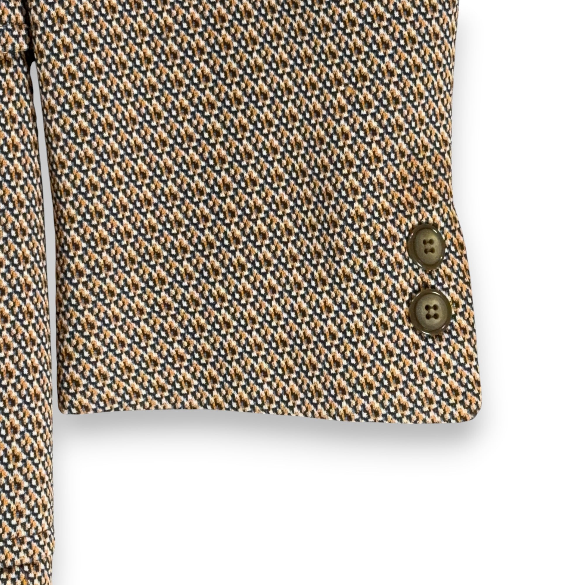 Vintage Houndstooth Jacket Mens 38R Brown Blazer Check Novelty Lining 70s-11 Vintage Houndstooth Jacket Mens 38R Brown Blazer Check Novelty Lining 70s