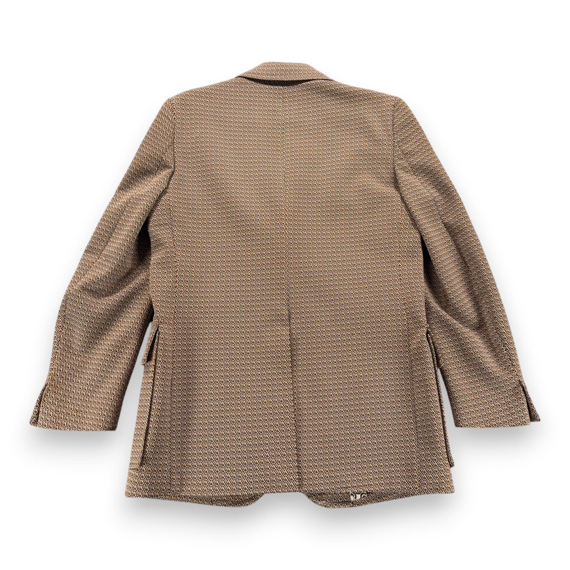 Vintage Houndstooth Jacket Mens 38R Brown Blazer Check Novelty Lining 70s-3 Vintage Houndstooth Jacket Mens 38R Brown Blazer Check Novelty Lining 70s