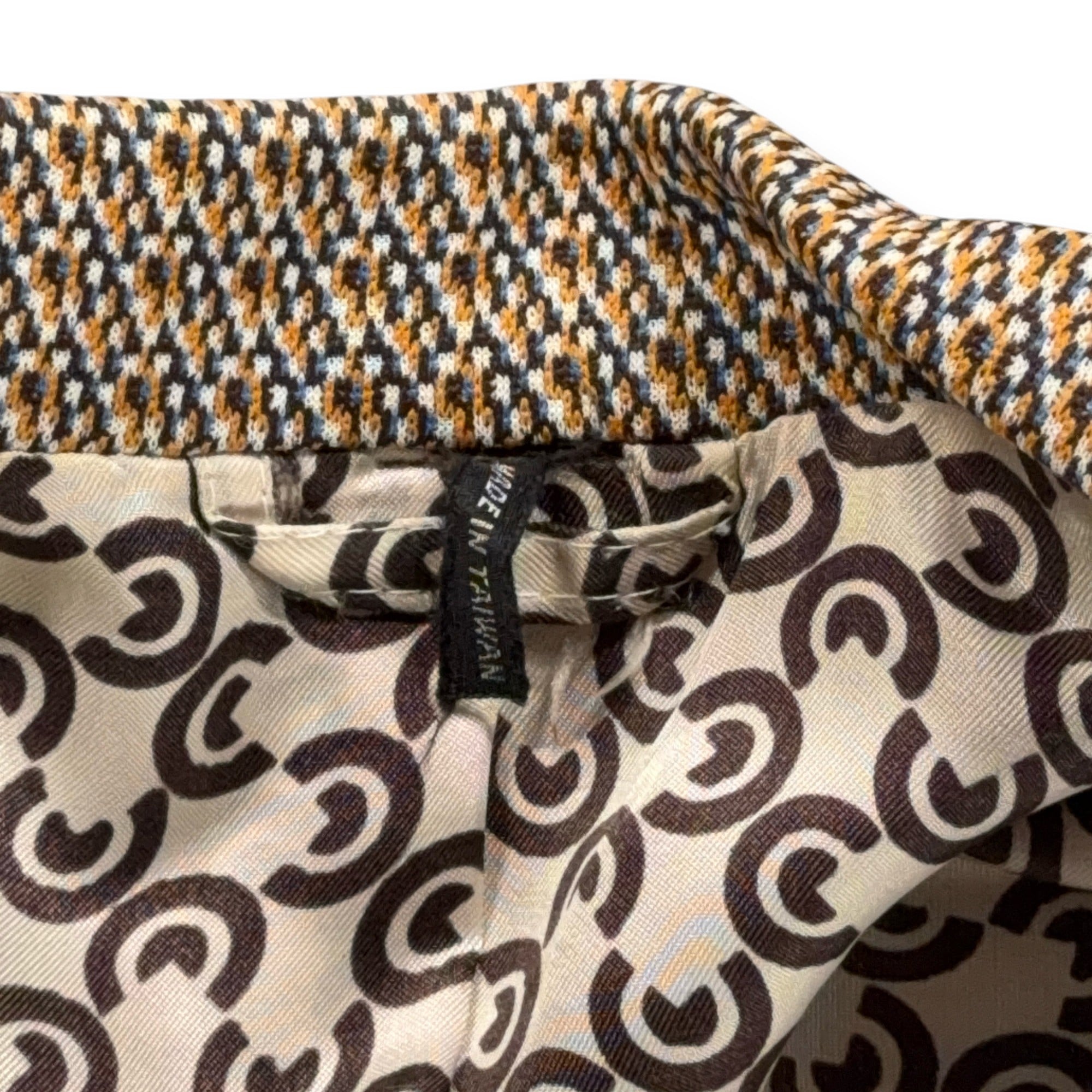 Vintage Houndstooth Jacket Mens 38R Brown Blazer Check Novelty Lining 70s-9 Vintage Houndstooth Jacket Mens 38R Brown Blazer Check Novelty Lining 70s