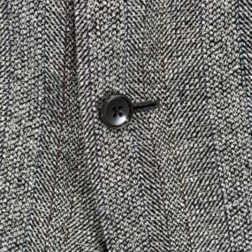 Vintage Christian Dior Jacket Mens 43R Gray Blazer Monsieur Flecked USA 80s