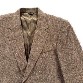 Vintage PBM Jacket Mens 42 Brown Tweed Blazer Philadelphia Best USA 70s