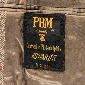 Vintage PBM Jacket Mens 42 Brown Tweed Blazer Philadelphia Best USA 70s