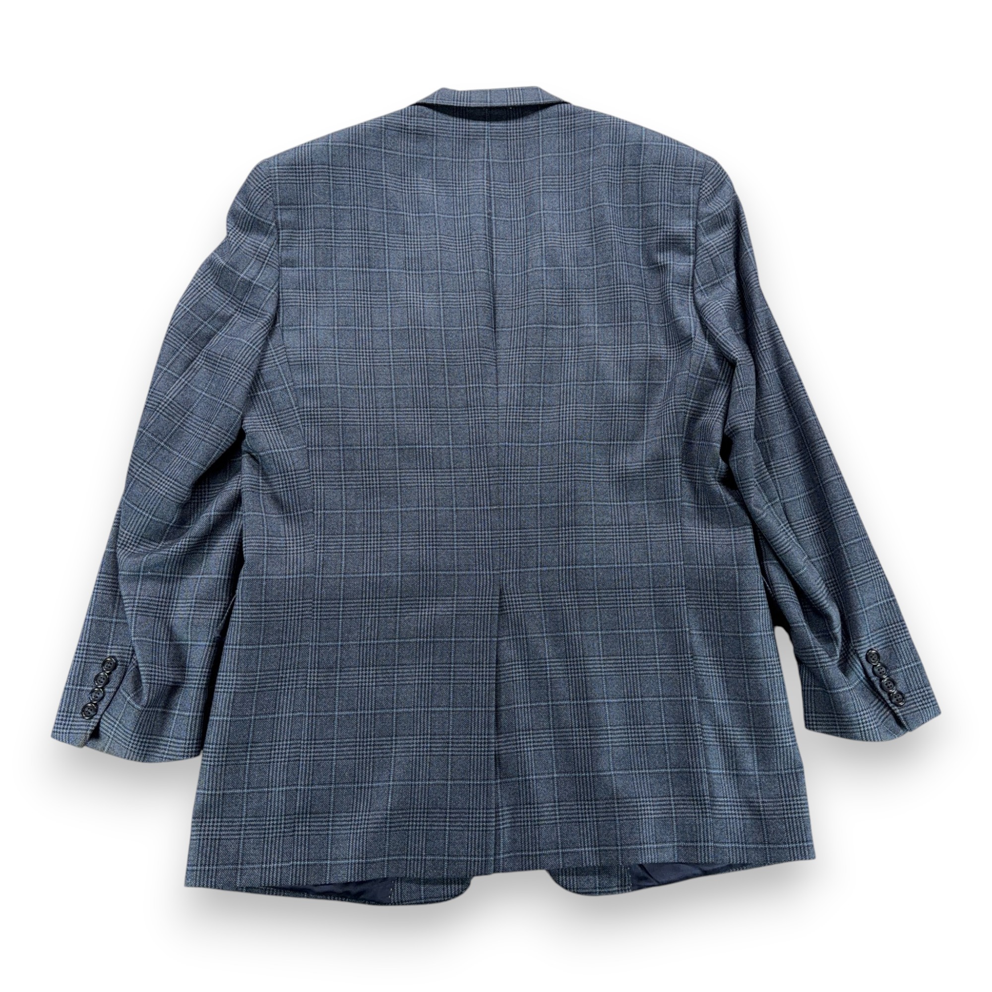 Vintage Hart Schaffner Marx Jacket Mens 42L Blue Glen Plaid Blazer Cashmere USA-3 Vintage Hart Schaffner Marx Jacket Mens 42L Blue Glen Plaid Blazer Cashmere USA