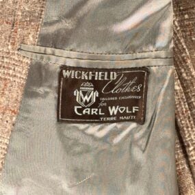 Vintage Tweed Jacket Mens 40 Brown Wool Plaid Blazer Wickfield USA 60s