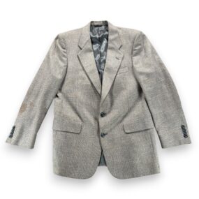 Vintage Christian Dior Jacket Mens 40 Gray Blazer Monsieur Union USA 80s
