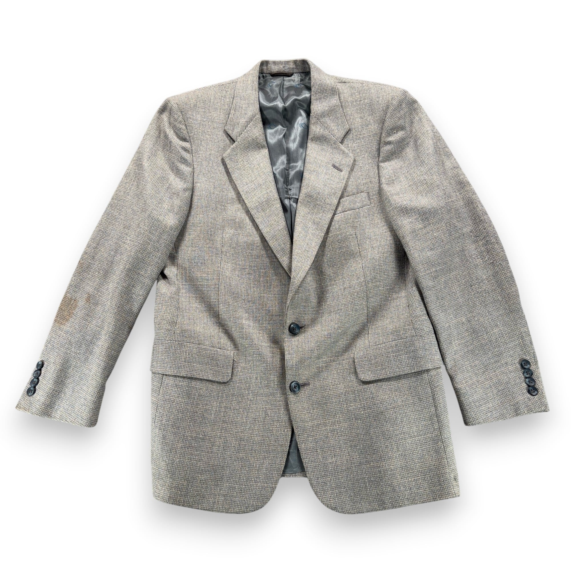 Vintage Christian Dior Jacket Mens 40 Gray Blazer Monsieur Union USA 80s-1 Vintage Christian Dior Jacket Mens 40 Gray Blazer Monsieur Union USA 80s